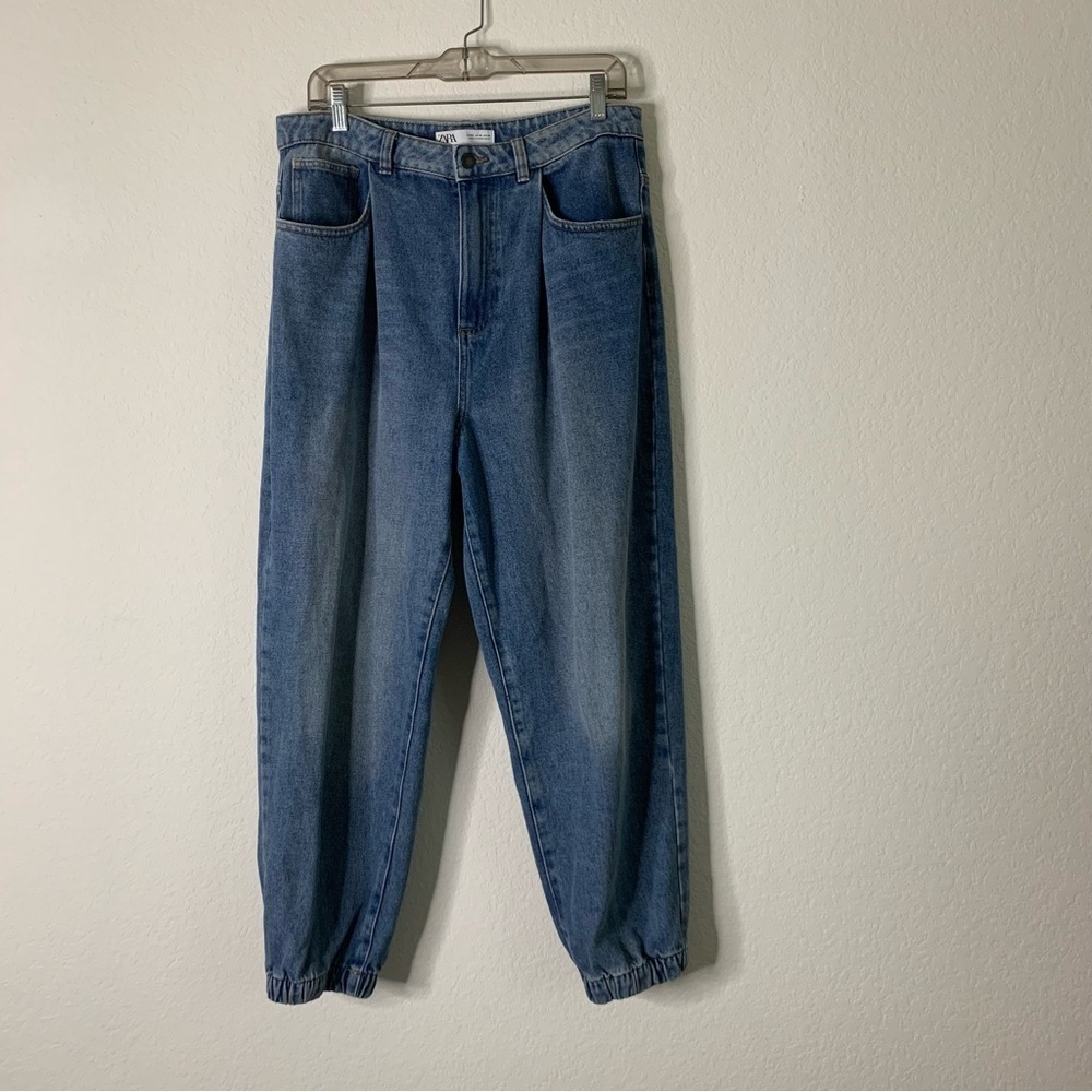 Zara womens blue slouchy denim jeans 10